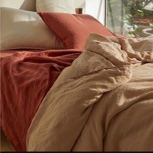 NWT Brooklinen Linen Core Sheet Set Caramel Queen